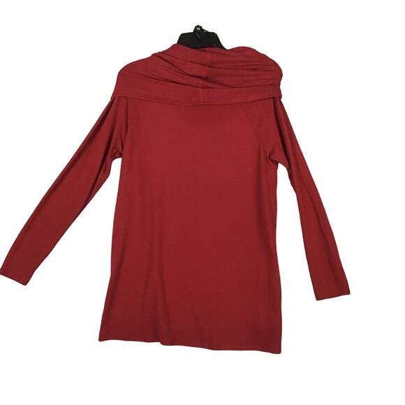 Gibsonlook Women’s L Red Funnel Neck Pullover Top Long Sleeve Work Casual - Picture 7 of 15